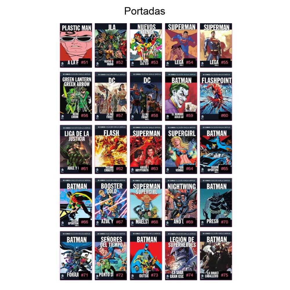 DC COMICS COLECCIÓN NOVELAS GRÁFICAS - Vol. 3 – 2016 - Lote De 25 Tomos En Formato PDF - Descarga Inmediata
