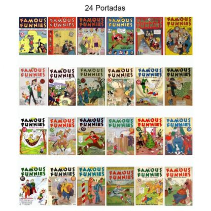 FAMOUS FUNNIES – 1934 - USA Original En Inglés – Colección Completa – 218 Cómics En Formato PDF - Descarga Inmediata