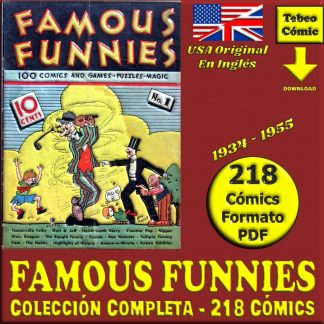 FAMOUS FUNNIES – 1934 - USA Original En Inglés – Colección Completa – 218 Cómics En Formato PDF - Descarga Inmediata