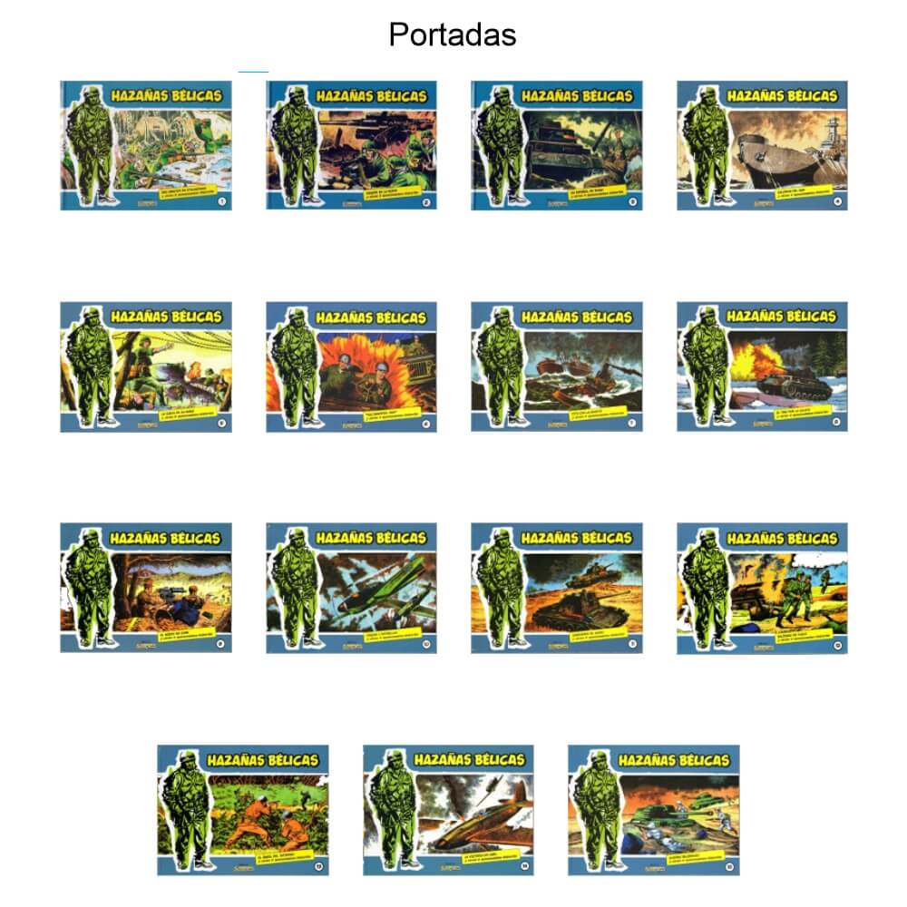 HAZAÑAS BÉLICAS - Colección - Vol. 1 - 2014 - Lote De 15 Libros En Formato PDF - Descarga Inmediata