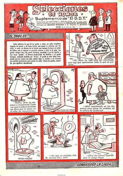 Selecciones De Humor De EL DDT – 1956 - Vol. 2 y Último - Lote De 64 Tebeos En Formato PDF - Descarga Inmediata