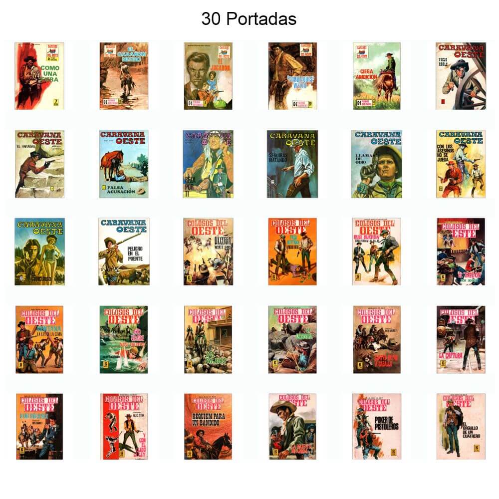 TEBEOS DE VAQUEROS - Vol. 2 - Lote de 100 Tebeos En Formato PDF - Descarga Inmediata