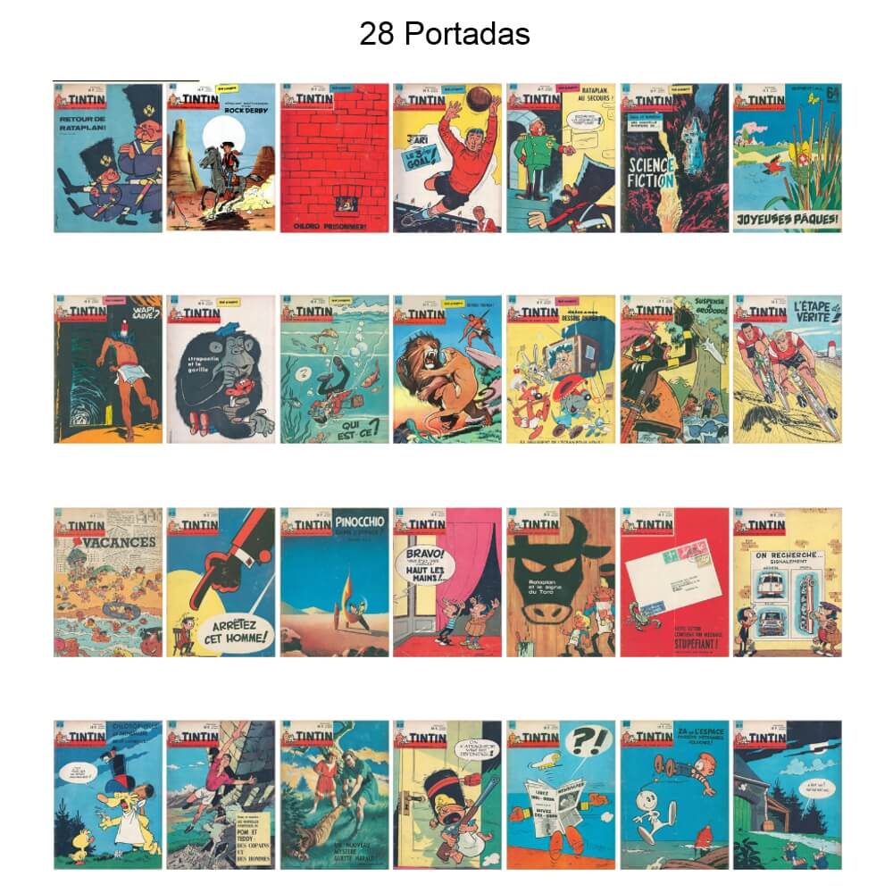TINTIN Edición Belga - Vol. 9 - Años 1962 Y 1963 - Original En Francés - Colección De 105 Revistas En Formato PDF - Descarga Inmediata