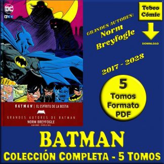 BATMAN - Grandes Autores - Norm Breyfogle - 2017 - Colección Completa – 5 Tomos En Formato PDF - Descarga Inmediata