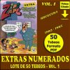 EXTRAS CON NUMERACIÓN - Vol. 1 - Bruguera - 1982 - Lote de 50 Tebeos En Formato PDF - Descarga Inmediata