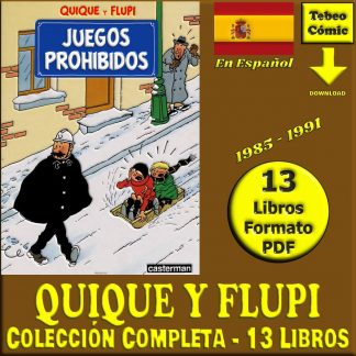 QUIQUE Y FLUPI - 1985 - En Español - Inédita - Colección De 13 Libros En Formato PDF - Descarga Inmediata