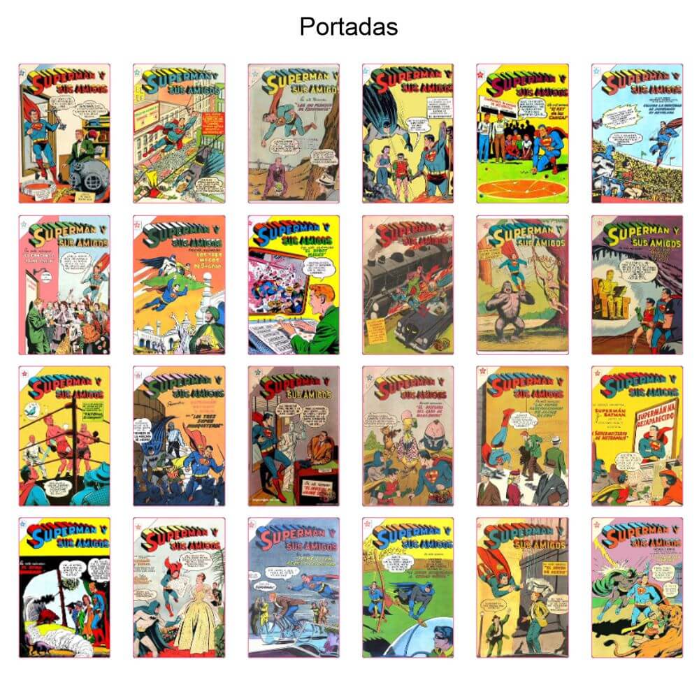 SUPERMAN Y SUS AMIGOS - 1956 – Colección Completa – 24 Tebeos En Formato PDF - Descarga Inmediata