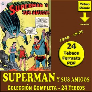 SUPERMAN Y SUS AMIGOS - 1956 – Colección Completa – 24 Tebeos En Formato PDF - Descarga Inmediata