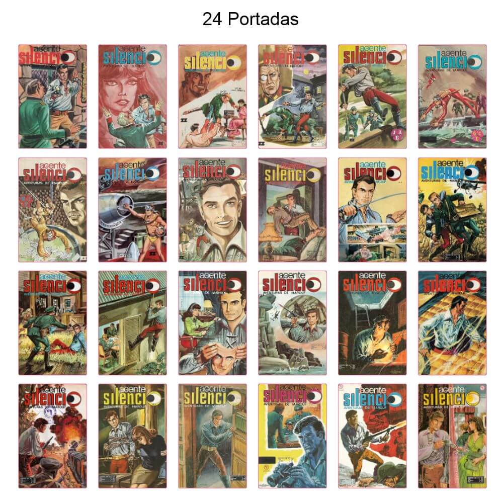 AGENTE SILENCIO – 1970 - Colección Completa – 36 Tebeos En Formato PDF - Descarga Inmediata