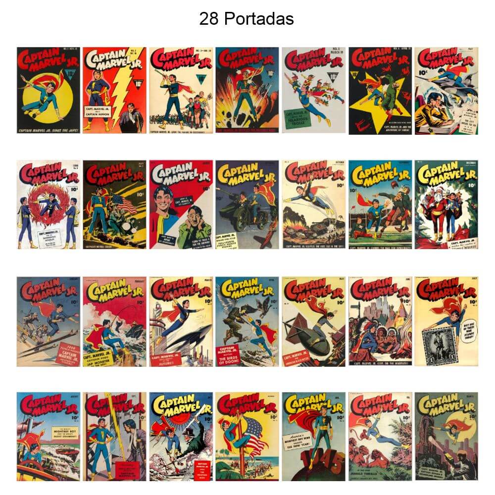 CAPTAIN MARVEL JR. - En Inglés - USA Original - 1942 / 1953 - Colección Completa - 118 Cómics En Formato PDF - Descarga Inmediata