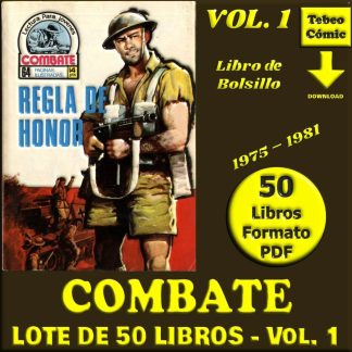 COMBATE - Libro De Bolsillo - Vol. 1 – 1975 - Lote De 50 Libros En Formato PDF - Descarga Inmediata