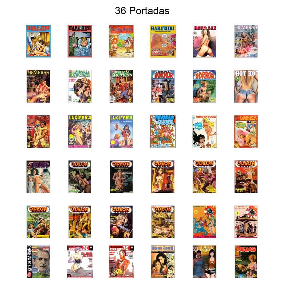 CÓMIC ERÓTICO ESPAÑOL - Vol. 8 - Lote de 100 Cómics En Formato PDF - Descarga Inmediata