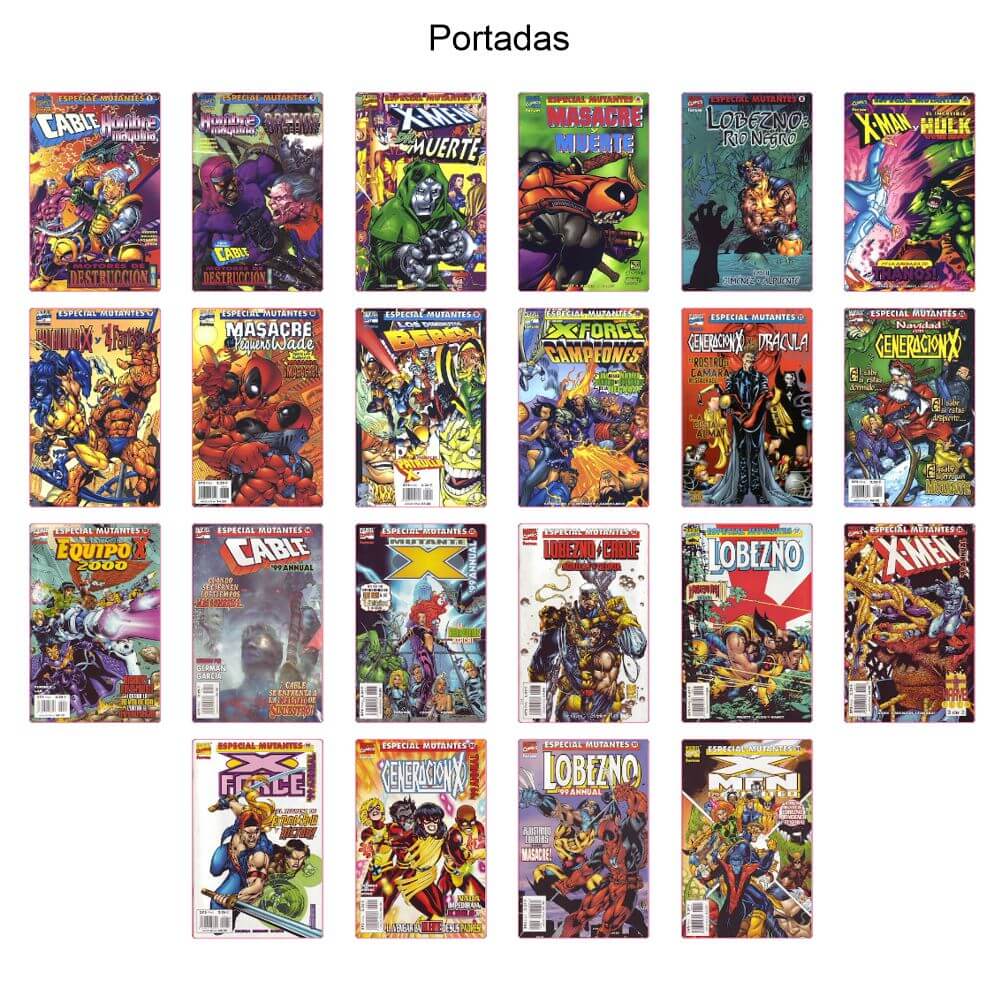 ESPECIAL MUTANTES - Forum 1999 – Colección Completa – 22 Tebeos En Formato PDF - Descarga Inmediata