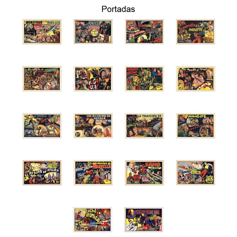 FLASH GORDON – 1946 – Hispano Americana - Colección Completa – 18 Tebeos En Formato PDF - Descarga Inmediata