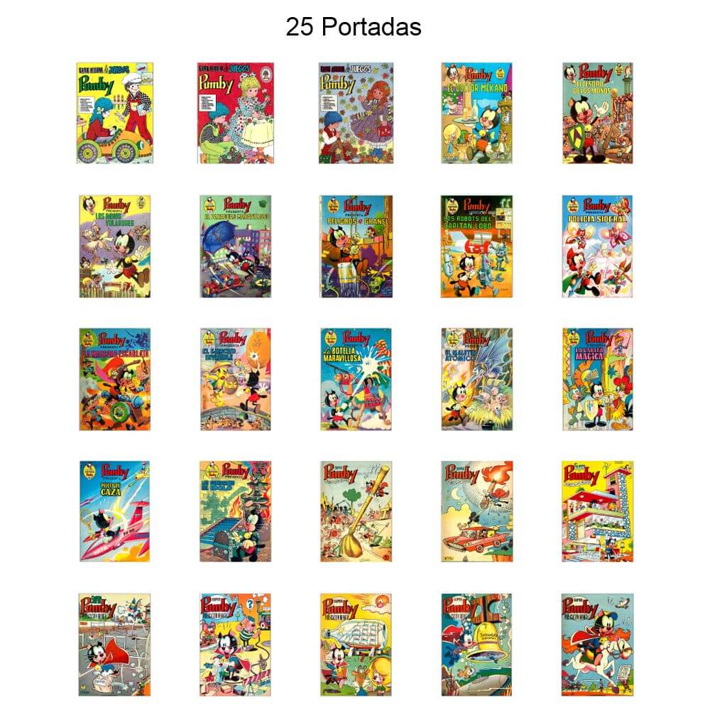 PUMBY - Varias Colecciones - Vol. 1 - Lote de 50 Tebeos En Formato PDF - Descarga Inmediata