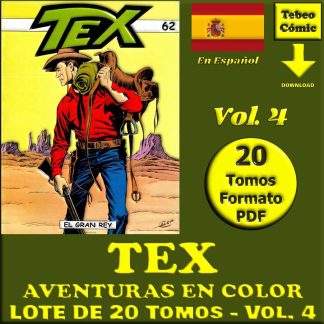 TEX - Aventuras En Color - Vol. 4 - En Español - Colección Inédita - Lote De 20 Tomos En Formato PDF - Descarga Inmediata