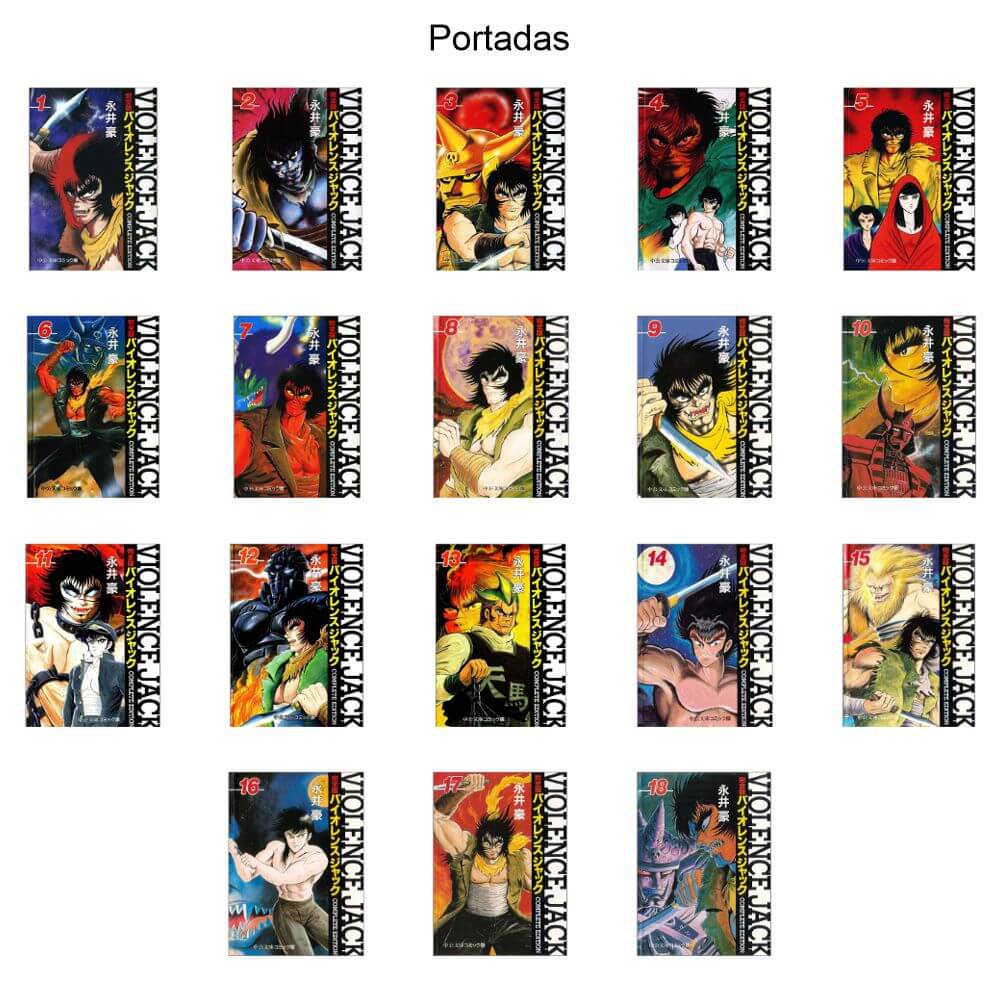 VIOLENCE JACK - 1996 – Colección Completa – 18 Tomos En Formato PDF - Descarga Inmediata
