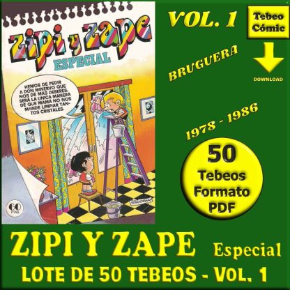 ZIPI Y ZAPE - Especial - Vol. 1 - 1978 - Lote de 50 Tebeos En Formato PDF - Descarga Inmediata