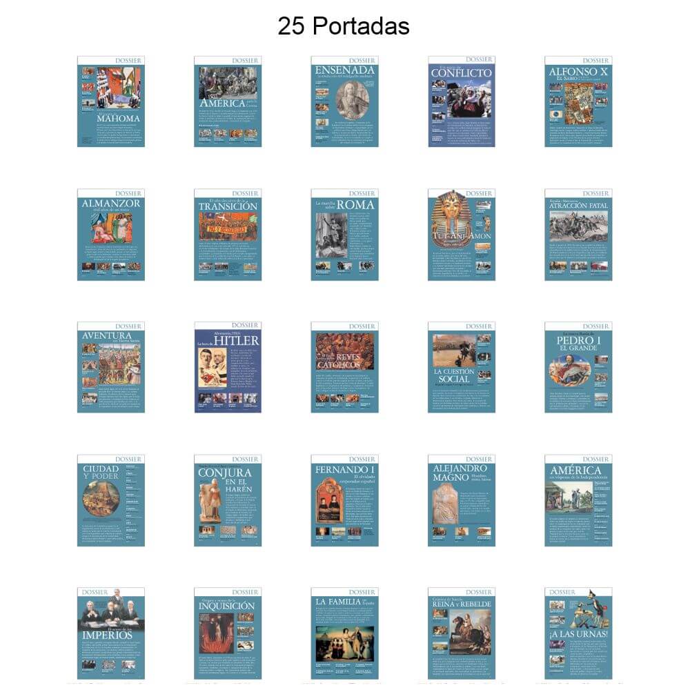 LOS 100 DOSSIERS DE LA AVENTURA DE LA HISTORIA – 100 Dossieres En Formato PDF - Descarga Inmediata