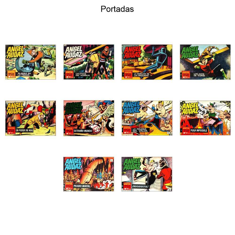 ANGEL AUDAZ – 1962 - Colección Completa – 10 Tebeos En Formato PDF - Descarga Inmediata