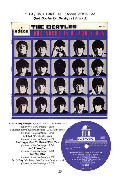 LOS BEATLES En Todo El Mundo - ESPAÑA - Discografía En Vinilo 1962-1972 - 1 Libro En Formato PDF - Descarga Inmediata