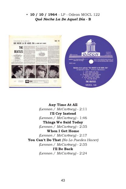 LOS BEATLES En Todo El Mundo - ESPAÑA - Discografía En Vinilo 1962-1972 - 1 Libro En Formato PDF - Descarga Inmediata