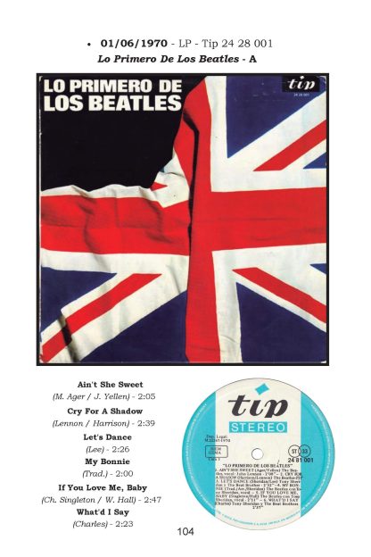 LOS BEATLES En Todo El Mundo - ESPAÑA - Discografía En Vinilo 1962-1972 - 1 Libro En Formato PDF - Descarga Inmediata