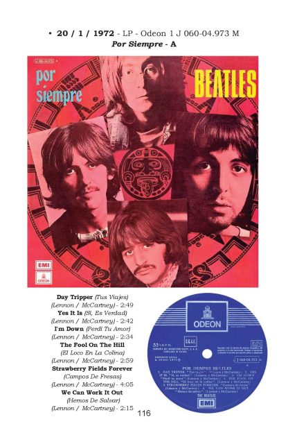 LOS BEATLES En Todo El Mundo - ESPAÑA - Discografía En Vinilo 1962-1972 - 1 Libro En Formato PDF - Descarga Inmediata