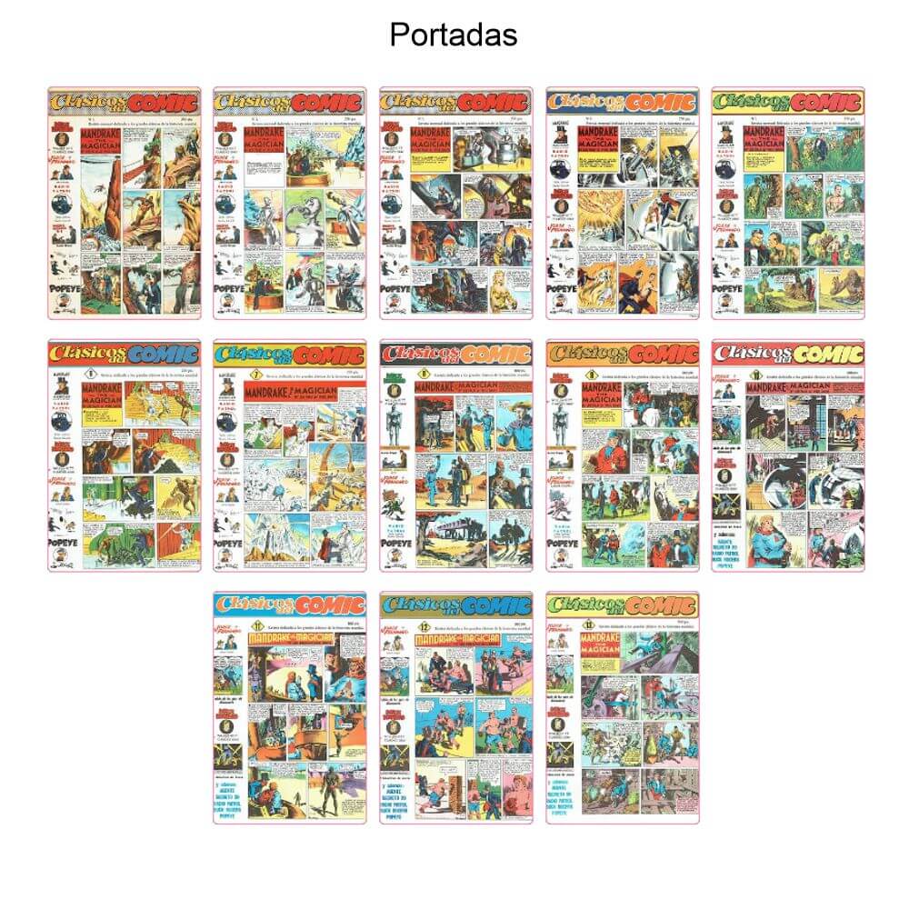 CLÁSICOS DEL COMIC - 1988 - Colección Completa – 13 Tebeos En Formato PDF - Descarga Inmediata