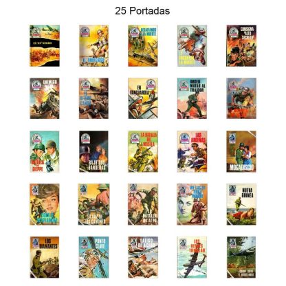 COMBATE - Libro De Bolsillo - Vol. 2 – 1975 - Lote De 50 Libros En Formato PDF - Descarga Inmediata