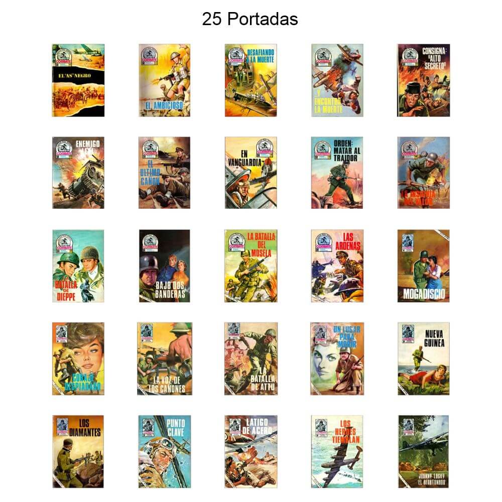 COMBATE - Producciones Editoriales – Colección Completa – 129 Tebeos En Formato PDF - Descarga Inmediata