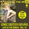 CÓMIC ERÓTICO ESPAÑOL - Vol. 10 - Lote de 100 Cómics En Formato PDF - Descarga Inmediata