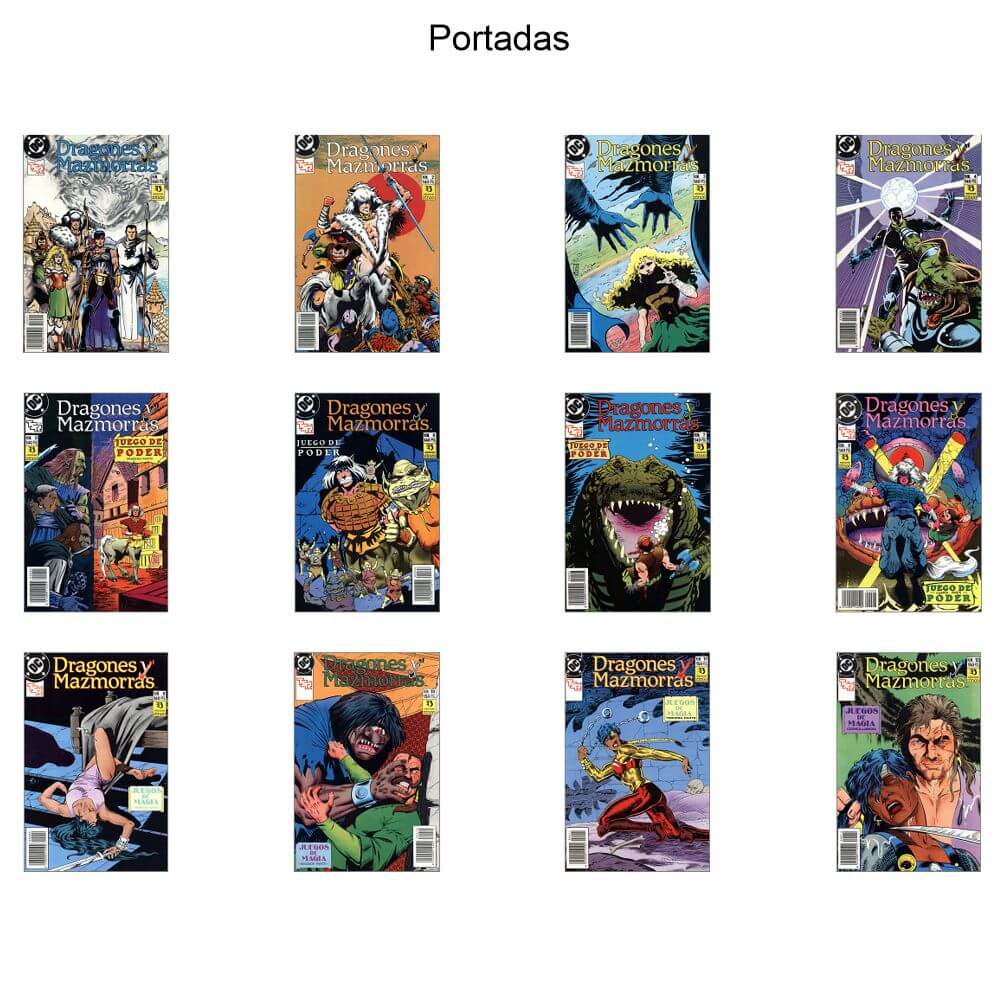 DRAGONES Y MAZMORRAS – 1990 - Colección Completa – 12 Tebeos En Formato PDF - Descarga Inmediata