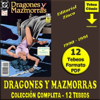 DRAGONES Y MAZMORRAS – 1990 - Colección Completa – 12 Tebeos En Formato PDF - Descarga Inmediata