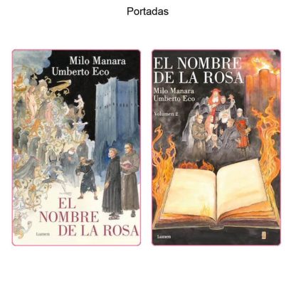 EL NOMBRE DE LA ROSA - 2023 - Umberto Eco / Milo Manara - Colección Completa - 2 Libros En Formato PDF - Descarga Inmediata