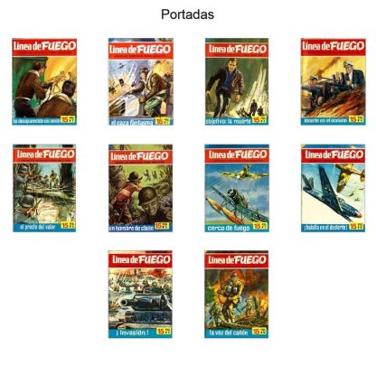 LINEA DE FUEGO – 1976 - Colección Completa – 10 Tebeos En Formato PDF - Descarga Inmediata