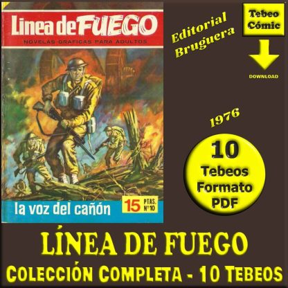LINEA DE FUEGO – 1976 - Colección Completa – 10 Tebeos En Formato PDF - Descarga Inmediata
