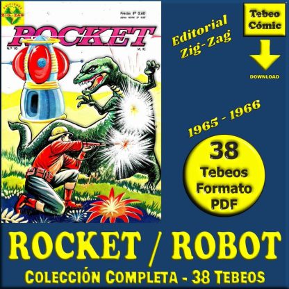 ROCKET / ROBOT - 1965 - Zig-Zag - Colección Completa – 38 Tebeos En Formato PDF - Descarga Inmediata